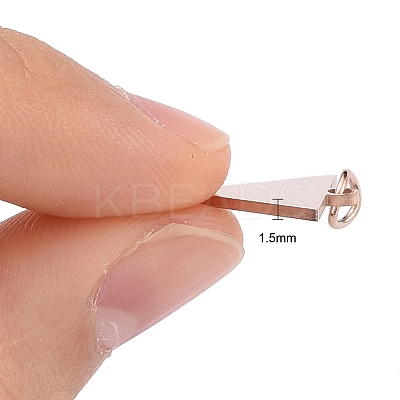 Ion Plating(IP) 304 Stainless Steel Pendants LS-STAS-I311-22RG-1