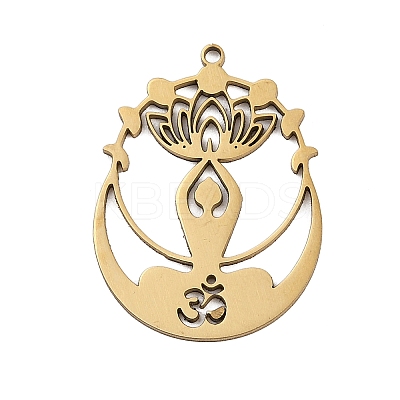201 Stainless Steel Pendants LS-STAS-Z155-06G-1