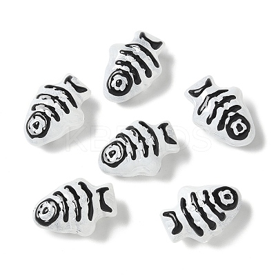 Baking Paint Glass Enamel Beads BLOW-D300-04G-1