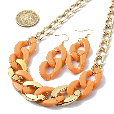 Acrylic Chains Jewelry Set SJEW-JS01288-02-1
