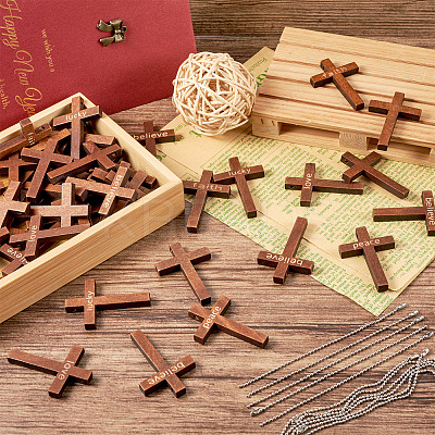 DIY Inspirational Word Pendant Decoration Making Kit DIY-SW0001-13-1