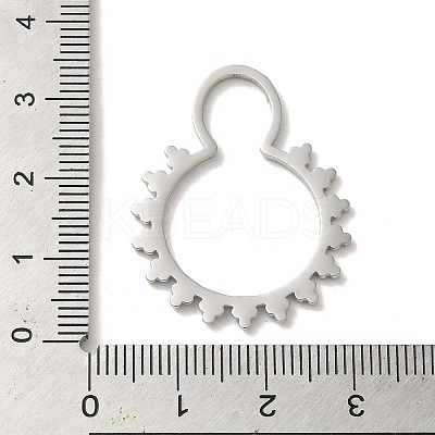 Non-Tarnish 304 Stainless Steel Pendants STAS-L022-288P-1