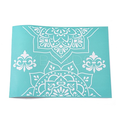 1 Sheet Self-Adhesive Silk Screen Printing Stencil DIY-OC0008-068-1