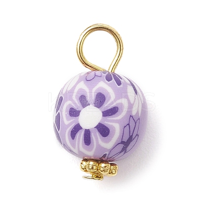 Handmade Polymer Clay Pendants PALLOY-JF03959-1