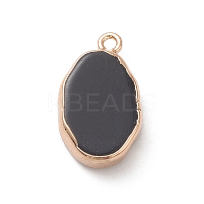 Natural Obsidian Pendants G-K333-01I-02-1