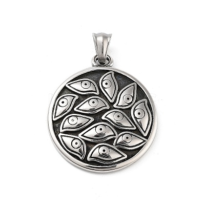 Retro 304 Stainless Steel Pendants STAS-I205-23AS-A-1