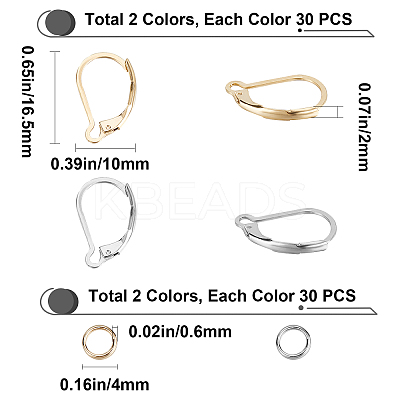 Earring Finding Kits DIY-CN0002-56-1