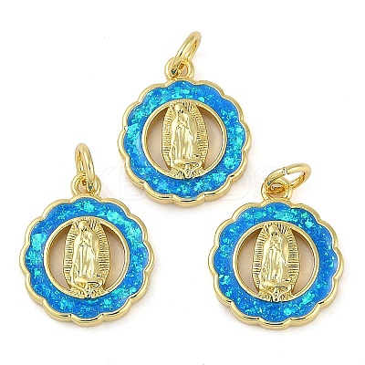 Rack Plating Brass Pendants KK-U032-20G-01-1