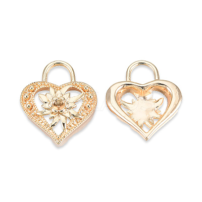 Brass Pendant Rhinestone Settings KK-N232-469-1