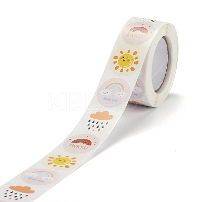 Word Thank You Self Adhesive Paper Stickers DIY-M023-06-1