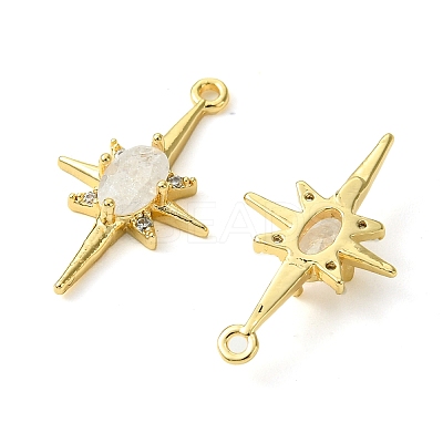 Brass Micro Pave Cubic Zirconia Pendants KK-M277-08G-04-1