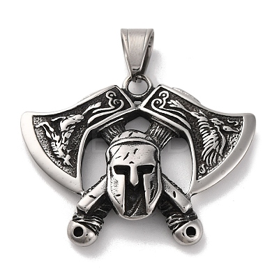 Viking 304 Stainless Steel Pendants STAS-U021-08AS-1