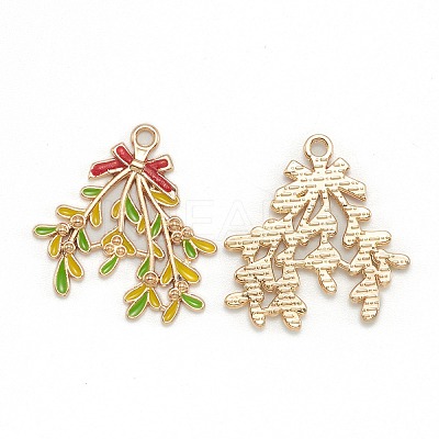 Alloy Enamel Pendants X-ENAM-E569-13-1