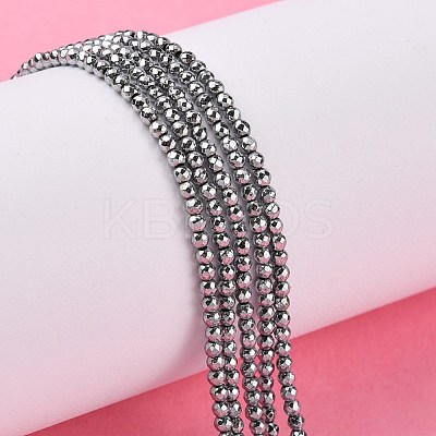 Non-Magnetic Synthetic Hematite Beads Strands X-G-G093-2mm-1