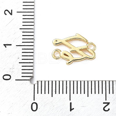Brass Faith Fe Connector Charms KK-Q068-19G-1