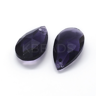 Faceted Glass Pendants GLAA-F069-L-A04-1