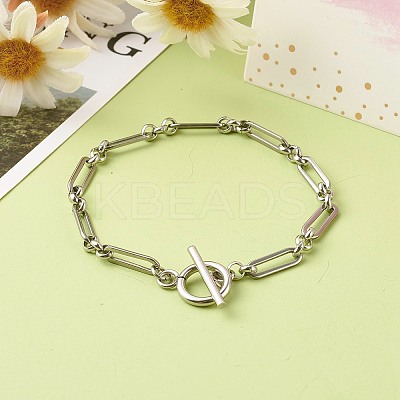 Non-Tarnish 304 Stainless Steel Figaro Chain Bracelets LS-X-BJEW-JB06446-1