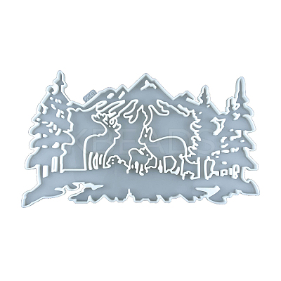 DIY Christmas Theme Display Decoration Food Grade Silicone Molds XMAS-PW0001-030B-1