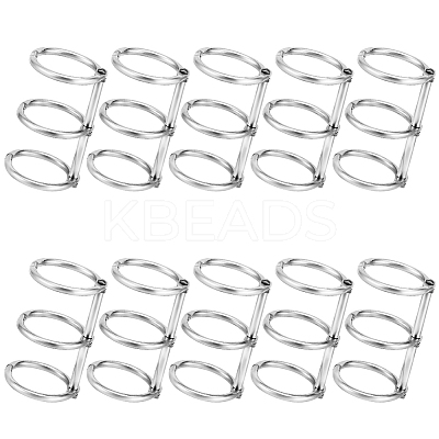 3-Ring Iron Loose Leaf Book Binder Hinged Rings FIND-WH20018-06A-P-1