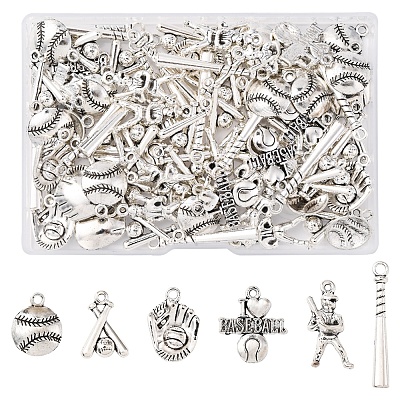 70Pcs 7 Styles Tibetan Style Alloy Message Pendants TIBEP-FS0001-36-1