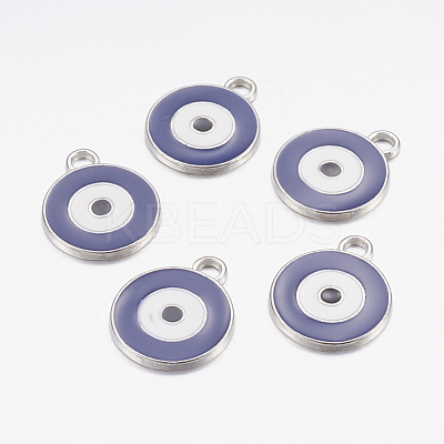 Zinc Alloy Enamel Pendants X-ENAM-S001-3-1