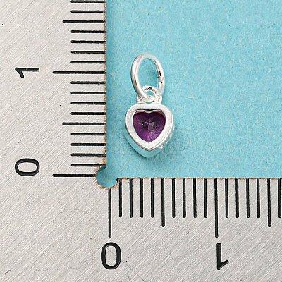 925 Sterling Silver Birthstone Charms STER-G035-01E-01-1