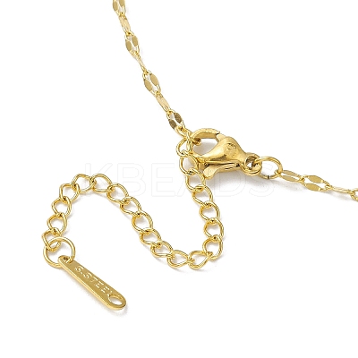 Brass Micro Pave Cubic Zirconia Pendant Necklaces NJEW-C039-05KCG-02-1