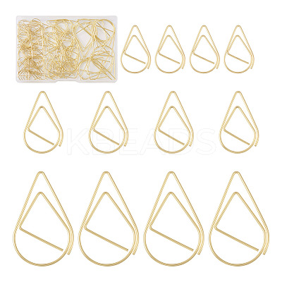 200Pcs 3 Style Carbon Steel Paper Clips FIND-TA0002-18LG-1