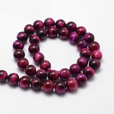 Natural Tiger Eye Bead Strands G-G735-23-12mm-04-1