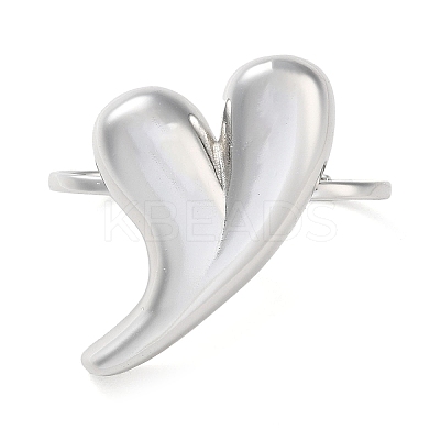 Brass Open Cuff Rings RJEW-K266-03P-1