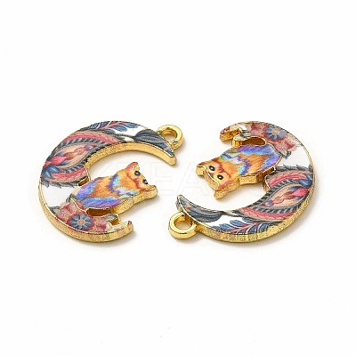 Alloy Printed Pendants PALLOY-D581-04I-1