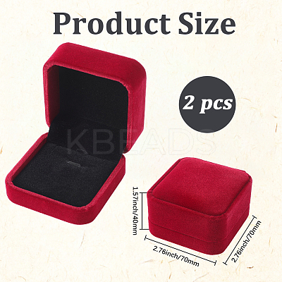 Square Velvet Jewelry Boxes for Pendant CON-WH20013-03A-1