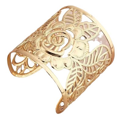 Hollowed Out Alloy Cuff Bangles for Women FS-WGDA091-01-1