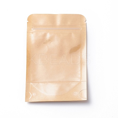 Eco-friendly Biodegradable Kraft Paper Packaging Zip Top Paper Bag X-CARB-P002-04-1