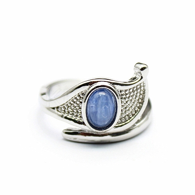 Eye of Horus Natural Kyanite Cuff Rings PW-WG75D57-04-1