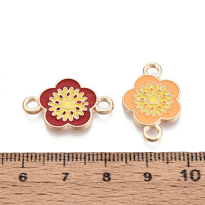 Alloy Enamel Connector Charms PALLOY-N181-15KCG-1