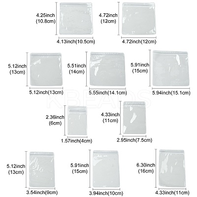 40Pcs 10 Styles PVC Anti Oxidation Resealable Bags AJEW-FS0001-40A-1