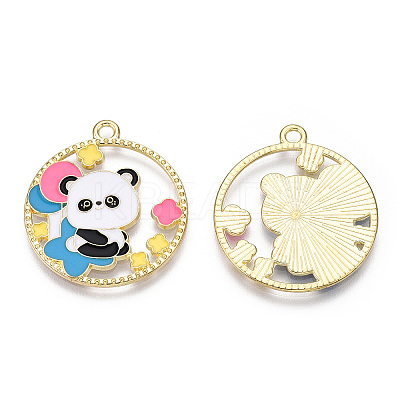 Alloy Enamel Pendants ENAM-D047-01G-03-1