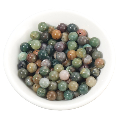 120Pcs Natural Indian Agate Beads G-PA0001-17A-1