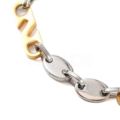 201 Stainless Steel Link Chain Bracelets BJEW-B078-121GP-1