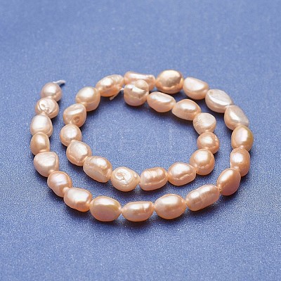 Natural Cultured Freshwater Pearl Beads Strands PEAR-P060-16C-01-1