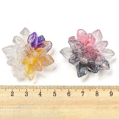 Luminous Transparent Epoxy Resin Decoden Cabochons CRES-M032-04D-1