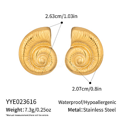 304 Stainless Steel Stud Earrings IN7147-1-1