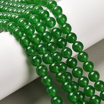 Natural & Dyed Malaysia Jade Bead Strands G-A146-8mm-A06-1
