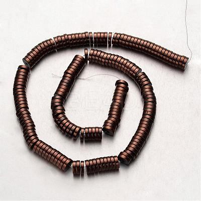 Electroplate Non-magnetic Synthetic Hematite Beads Strands G-F300-17C-08-1