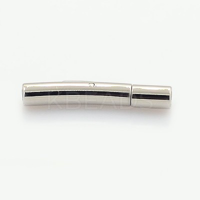 Tarnish Resistant 304 Stainless Steel Bayonet Clasps STAS-D043-1