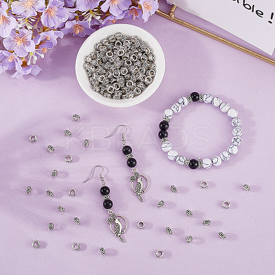 240Pcs Tibetan Style Alloy Beads TIBE-PA0001-03-1