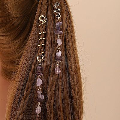 Alloy Dreadlocks Beads OHAR-PW0003-196E-1