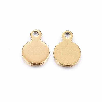 Ion Plating(IP) 304 Stainless Steel Stamping Blank Tag Charms LS-X-STAS-H467-06G-1