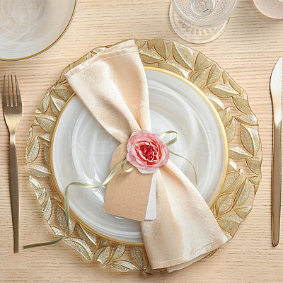 Artificial Rose Flower Cloth Napkin Rings AJEW-WH0314-75-1